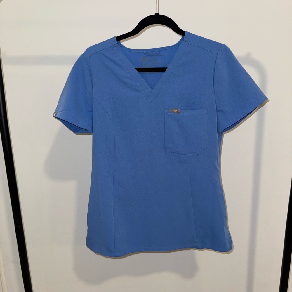 Figs Women’s Ceil Blue Slim Catarina Scrub Top